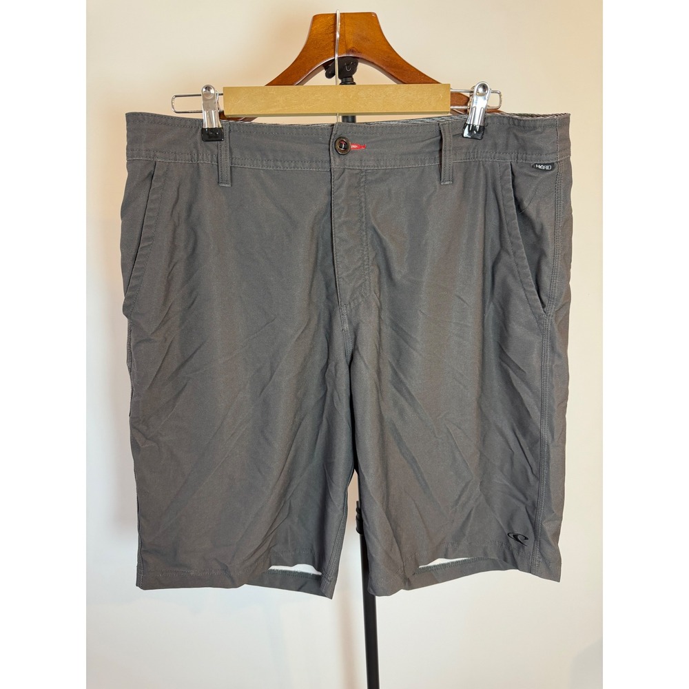 O'Neill Hybrid Shorts Mens 36 Gray Charcoal Quick Dry Board Shorts Casual 0557
